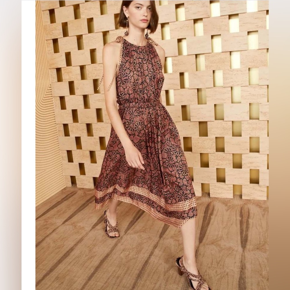 ULLA JOHNSON Mika Midi Dress Sz 14
